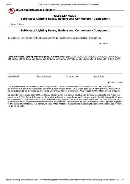 চীন Sollente Opto-Electronic Technology Co., Ltd সার্টিফিকেশন